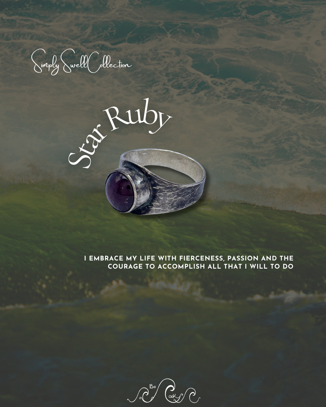 Star Ruby .950 Silver Handmade Artisan Ring