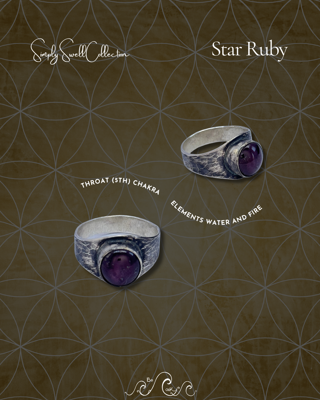 Star Ruby .950 Silver Handmade Artisan Ring