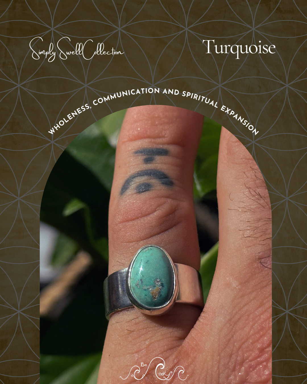 Turquoise .950 Silver Handmade Artisan Ring