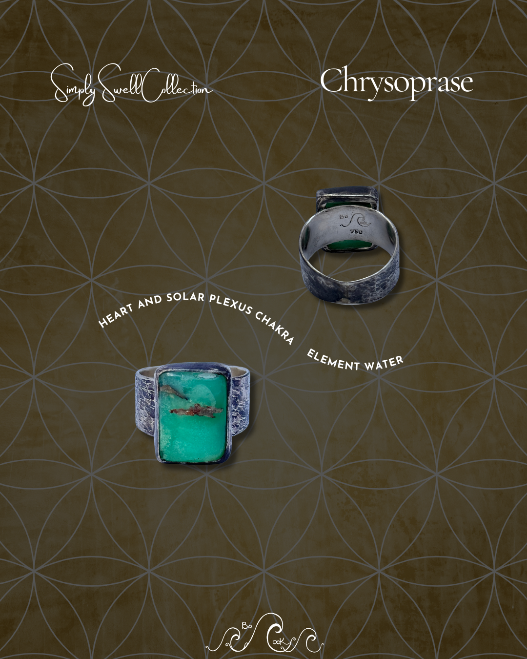 Chrysoprase .950 Silver Handmade Artisan Ring