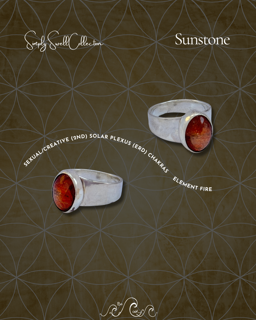 Sunstone .950 Silver Handmade Artisan Ring