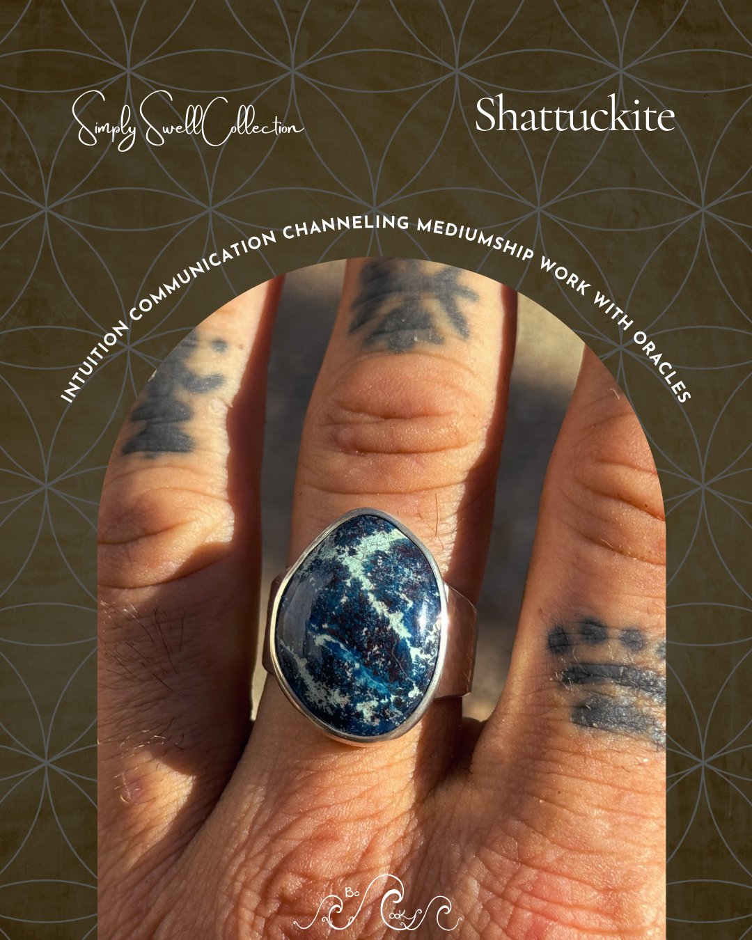 Shattukite .950 Silver Handmade Artisan Ring
